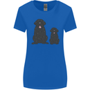 Newfoundland Dog With Puppy Womens Wider Cut T-Shirt Royal Blue