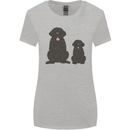 Newfoundland Dog With Puppy Womens Wider Cut T-Shirt Sports Grey