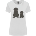 Newfoundland Dog With Puppy Womens Wider Cut T-Shirt White