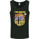 Nicer After Pilates Funny Yoga Dog Mens Vest Tank Top Black