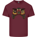 Ninja Joypad Joystick Video Games Gamer Gaming Mens Cotton T-Shirt Tee Top Maroon
