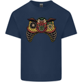 Ninja Joypad Joystick Video Games Gamer Gaming Mens Cotton T-Shirt Tee Top Navy Blue