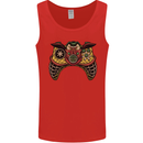 Ninja Joypad Joystick Video Games Gamer Gaming Mens Vest Tank Top Red