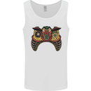 Ninja Joypad Joystick Video Games Gamer Gaming Mens Vest Tank Top White