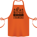 No Food Without Farmers Farming Cotton Apron 100% Organic Orange