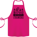 No Food Without Farmers Farming Cotton Apron 100% Organic Pink