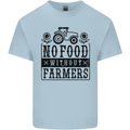 No Food Without Farmers Farming Kids T-Shirt Childrens Light Blue