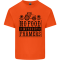 No Food Without Farmers Farming Kids T-Shirt Childrens Orange