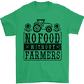 No Food Without Farmers Farming Mens T-Shirt 100% Cotton Irish Green