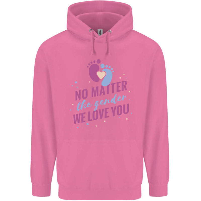 No Matter the Gender New Baby Pregnancy Pregnant Childrens Kids Hoodie Azalea