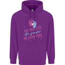 No Matter the Gender New Baby Pregnancy Pregnant Childrens Kids Hoodie Purple