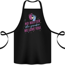 No Matter the Gender New Baby Pregnancy Pregnant Cotton Apron 100% Organic Black