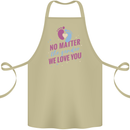 No Matter the Gender New Baby Pregnancy Pregnant Cotton Apron 100% Organic Khaki