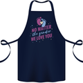 No Matter the Gender New Baby Pregnancy Pregnant Cotton Apron 100% Organic Navy Blue