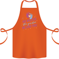 No Matter the Gender New Baby Pregnancy Pregnant Cotton Apron 100% Organic Orange