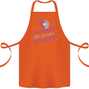No Matter the Gender New Baby Pregnancy Pregnant Cotton Apron 100% Organic Orange