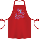 No Matter the Gender New Baby Pregnancy Pregnant Cotton Apron 100% Organic Red