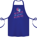 No Matter the Gender New Baby Pregnancy Pregnant Cotton Apron 100% Organic Royal Blue