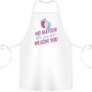 No Matter the Gender New Baby Pregnancy Pregnant Cotton Apron 100% Organic White