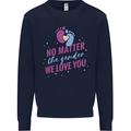 No Matter the Gender New Baby Pregnancy Pregnant Kids Sweatshirt Jumper Navy Blue