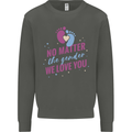 No Matter the Gender New Baby Pregnancy Pregnant Kids Sweatshirt Jumper Storm Grey