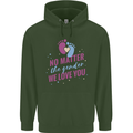 No Matter the Gender New Baby Pregnancy Pregnant Mens 80% Cotton Hoodie Forest Green