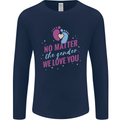 No Matter the Gender New Baby Pregnancy Pregnant Mens Long Sleeve T-Shirt Navy Blue