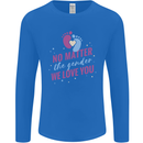 No Matter the Gender New Baby Pregnancy Pregnant Mens Long Sleeve T-Shirt Royal Blue