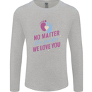 No Matter the Gender New Baby Pregnancy Pregnant Mens Long Sleeve T-Shirt Sports Grey