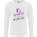 No Matter the Gender New Baby Pregnancy Pregnant Mens Long Sleeve T-Shirt White