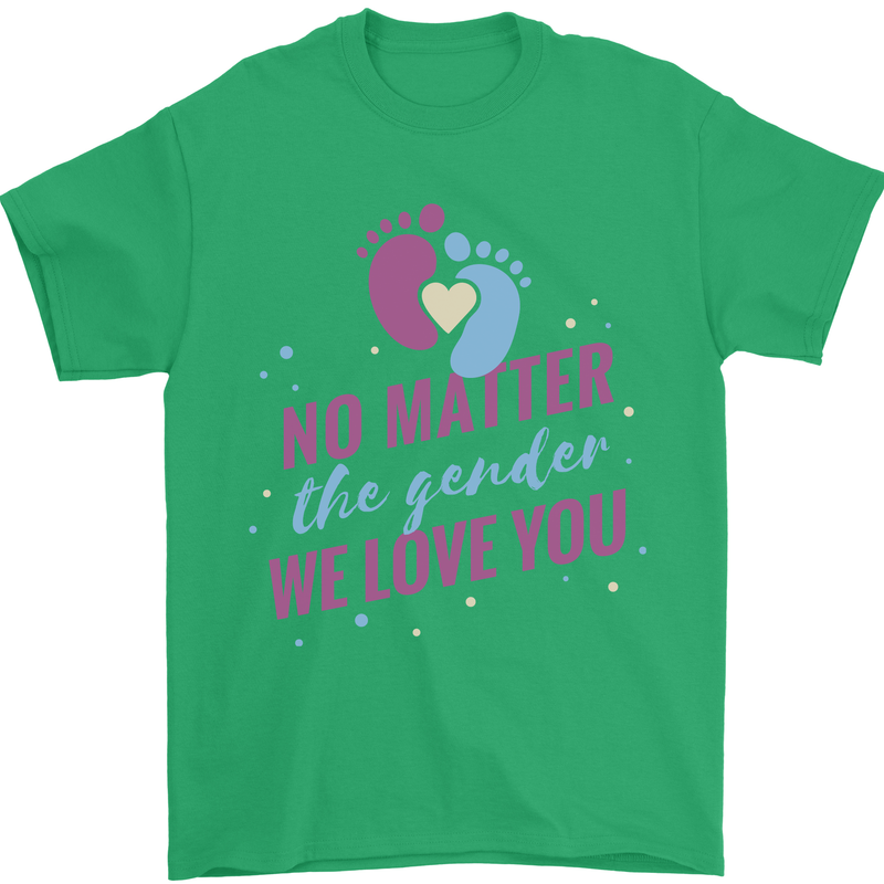 No Matter the Gender New Baby Pregnancy Pregnant Mens T-Shirt 100% Cotton Irish Green