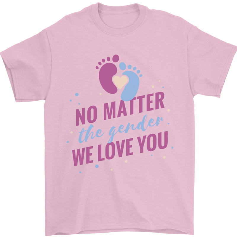No Matter the Gender New Baby Pregnancy Pregnant Mens T-Shirt 100% Cotton Light Pink