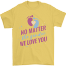 No Matter the Gender New Baby Pregnancy Pregnant Mens T-Shirt 100% Cotton Yellow
