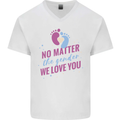 No Matter the Gender New Baby Pregnancy Pregnant Mens V-Neck Cotton T-Shirt White