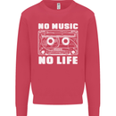 No Music No Life Retro Audio Cassette Kids Sweatshirt Jumper Heliconia