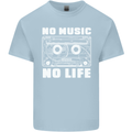 No Music No Life Retro Audio Cassette Kids T-Shirt Childrens Light Blue