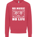 No Music No Life Retro Audio Cassette Mens Sweatshirt Jumper Heliconia