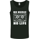 No Music No Life Retro Audio Cassette Mens Vest Tank Top Black