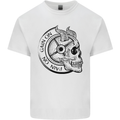 No Pain No Gain Devil Skull Gym Training Kids T-Shirt Childrens White
