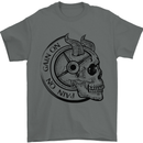 No Pain No Gain Devil Skull Gym Training Mens T-Shirt 100% Cotton Charcoal