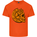 No Pain No Gain Devil Skull Training Gym Kids T-Shirt Childrens Orange