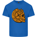 No Pain No Gain Devil Skull Training Gym Kids T-Shirt Childrens Royal Blue