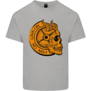 No Pain No Gain Devil Skull Training Gym Kids T-Shirt Childrens Sports Grey