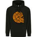 No Pain No Gain Devil Skull Training Gym Mens 80% Cotton Hoodie Black