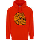 No Pain No Gain Devil Skull Training Gym Mens 80% Cotton Hoodie Bright Red