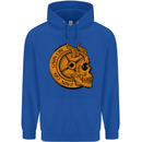No Pain No Gain Devil Skull Training Gym Mens 80% Cotton Hoodie Royal Blue