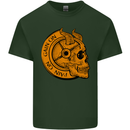 No Pain No Gain Devil Skull Training Gym Mens Cotton T-Shirt Tee Top Forest Green