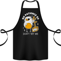 No Patience Anger Management Bird Funny Cotton Apron 100% Organic Black