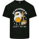 No Patience Anger Management Bird Funny Kids T-Shirt Childrens Black