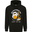 No Patience Anger Management Bird Funny Mens 80% Cotton Hoodie Black